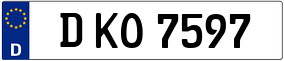 Trailer License Plate